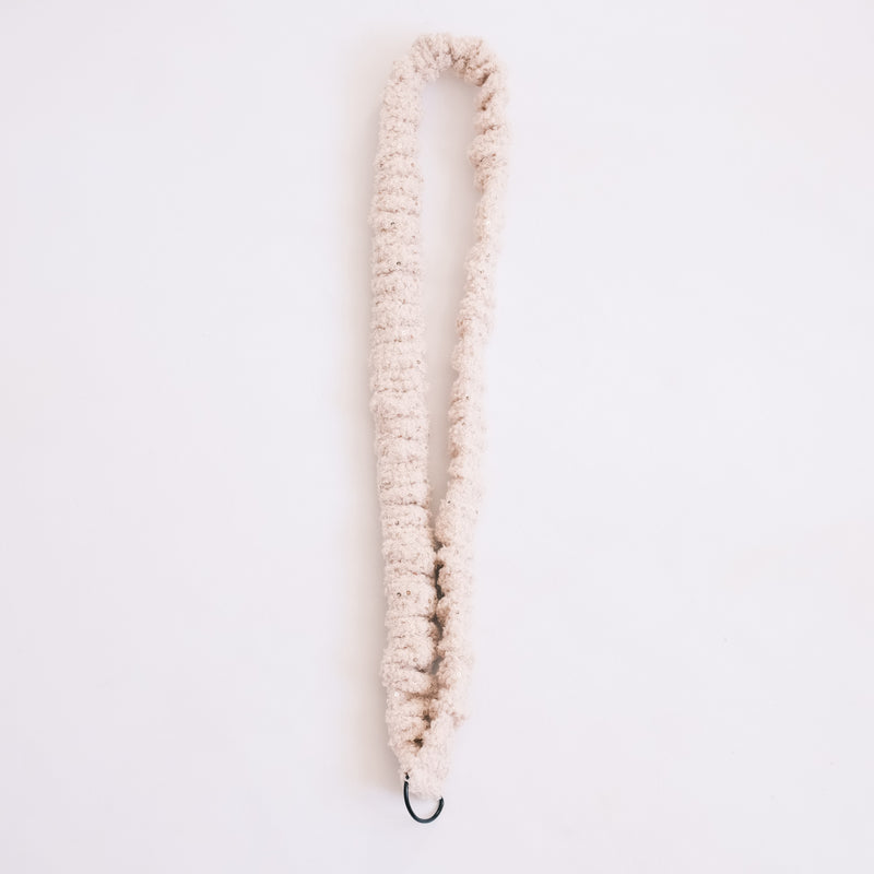 Handykette - Teddy Paillette Creme