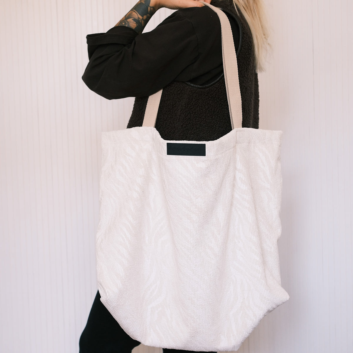 XL Shopper - Zebra Weiß