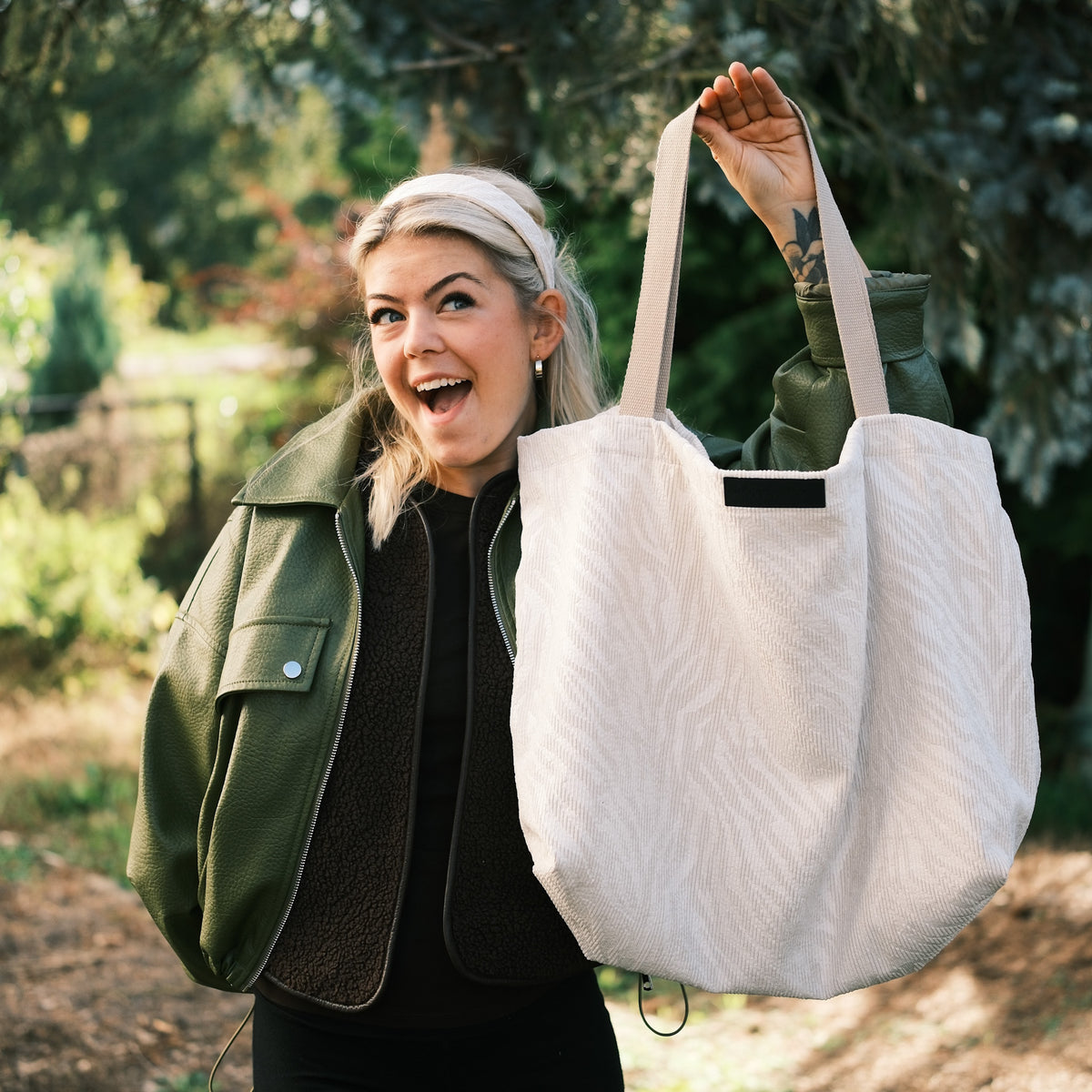 XL Shopper - Zebra Weiß