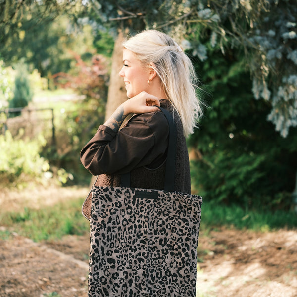 Shopper - Leo Cord Taupe