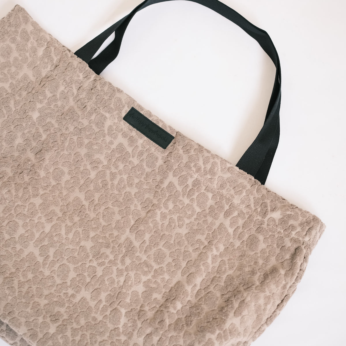 XL Shopper - Frottee Leo Hellgrau
