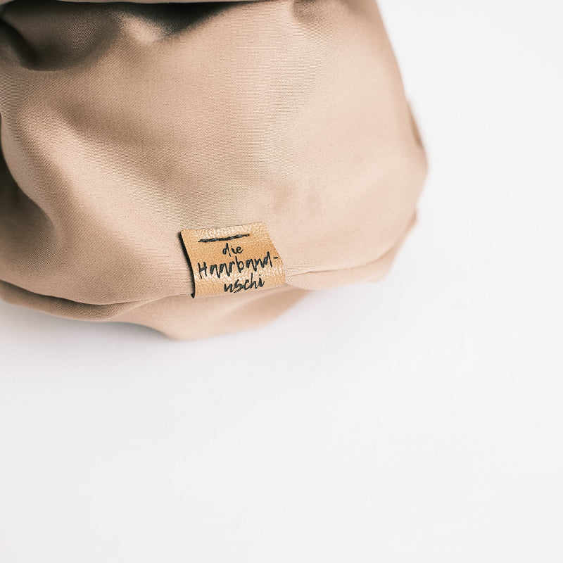 Drahthaarband breit - Satin Braun