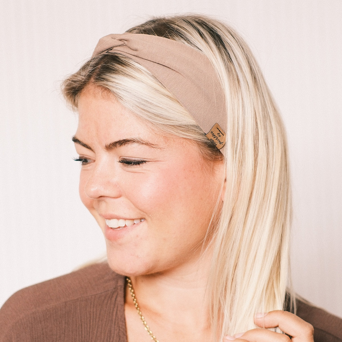 Basic Haarband – Dünenbeige