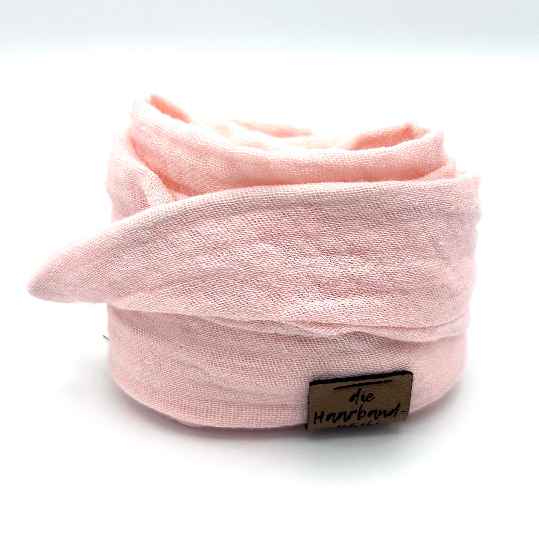 Drahthaarband - Musselin Hellrosa