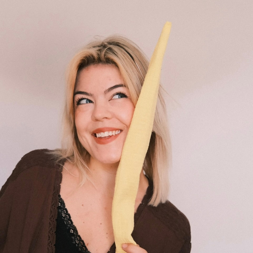 Drahthaarband - Musselin Butteryellow