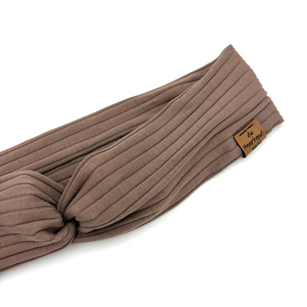 Basic Haarband - Sporty Rib Taupe