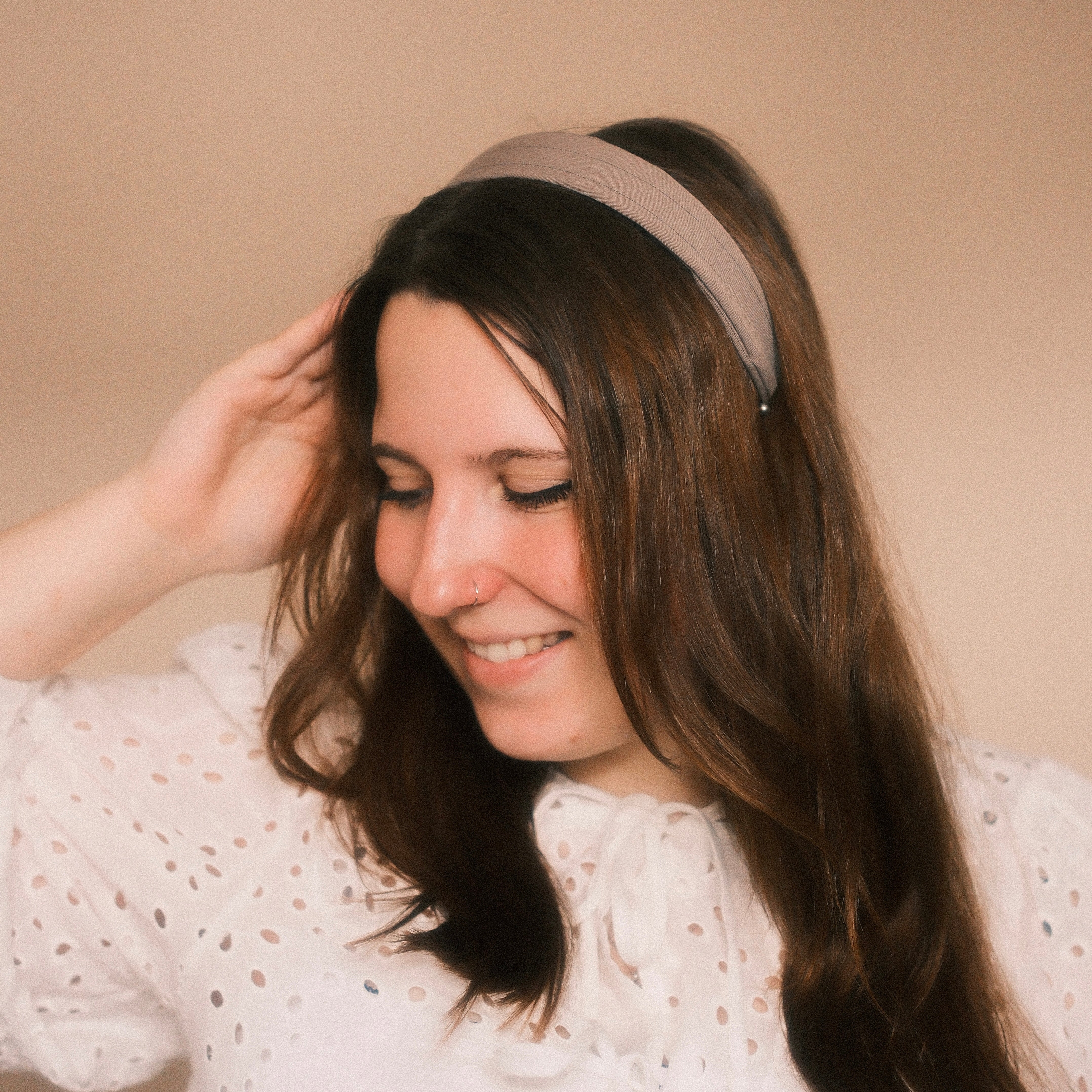 Anne - Nadelstreifen Taupe