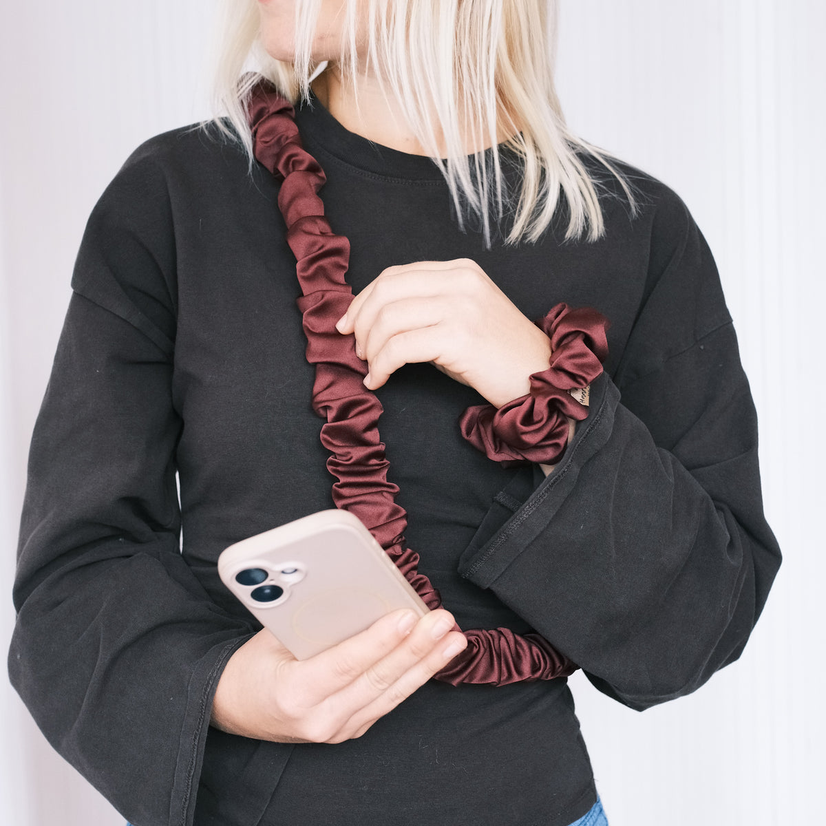 Handykette - Satin Bordeaux