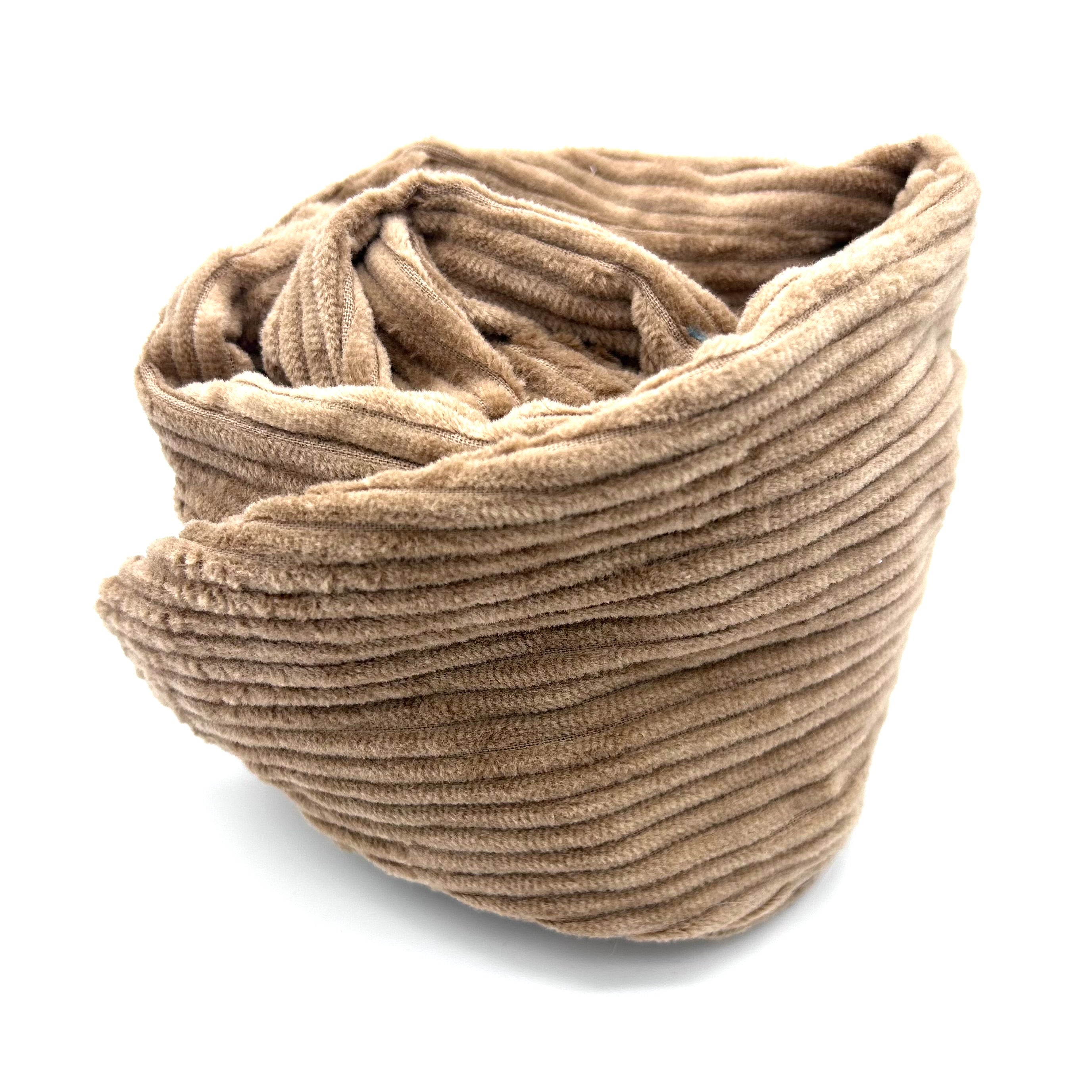 Drahthaarband breit - Cord Beige