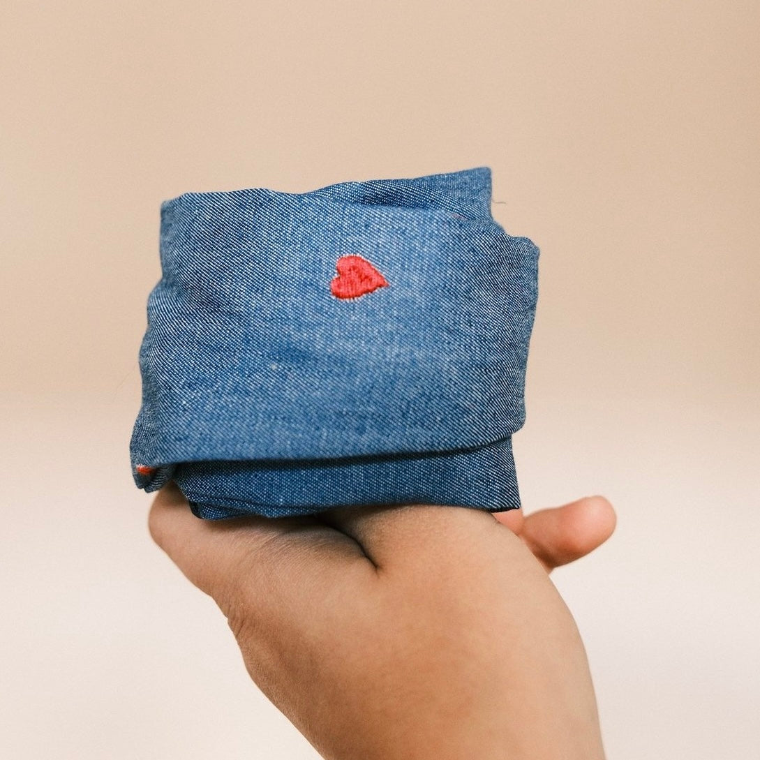 Drahthaarband Jeans Herzi
