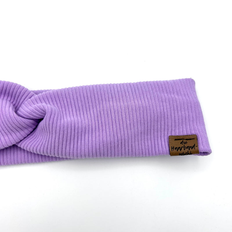 Basic Haarband - Soft Rib Lavendel