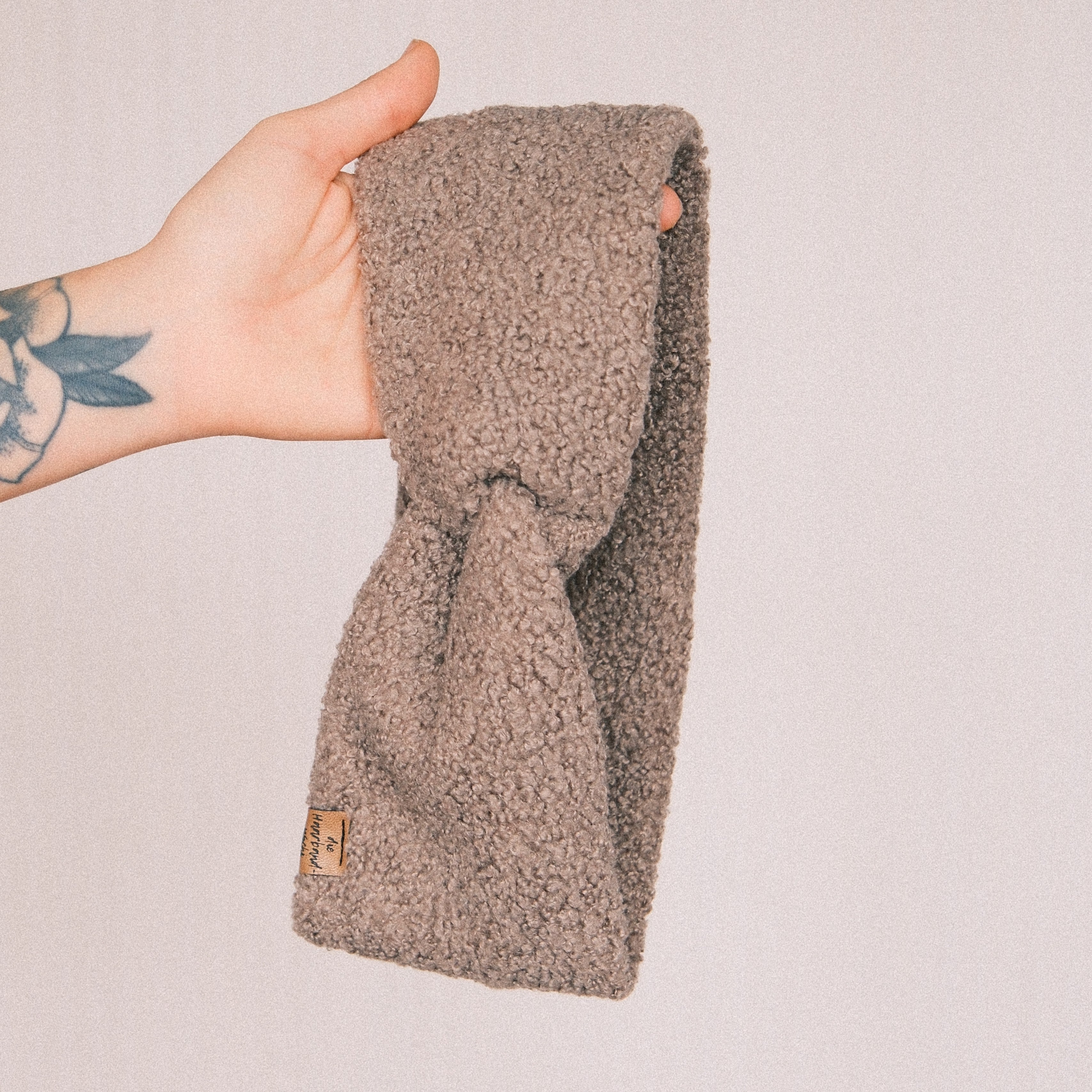 Basic Haarband - Teddy Frozen Taupe