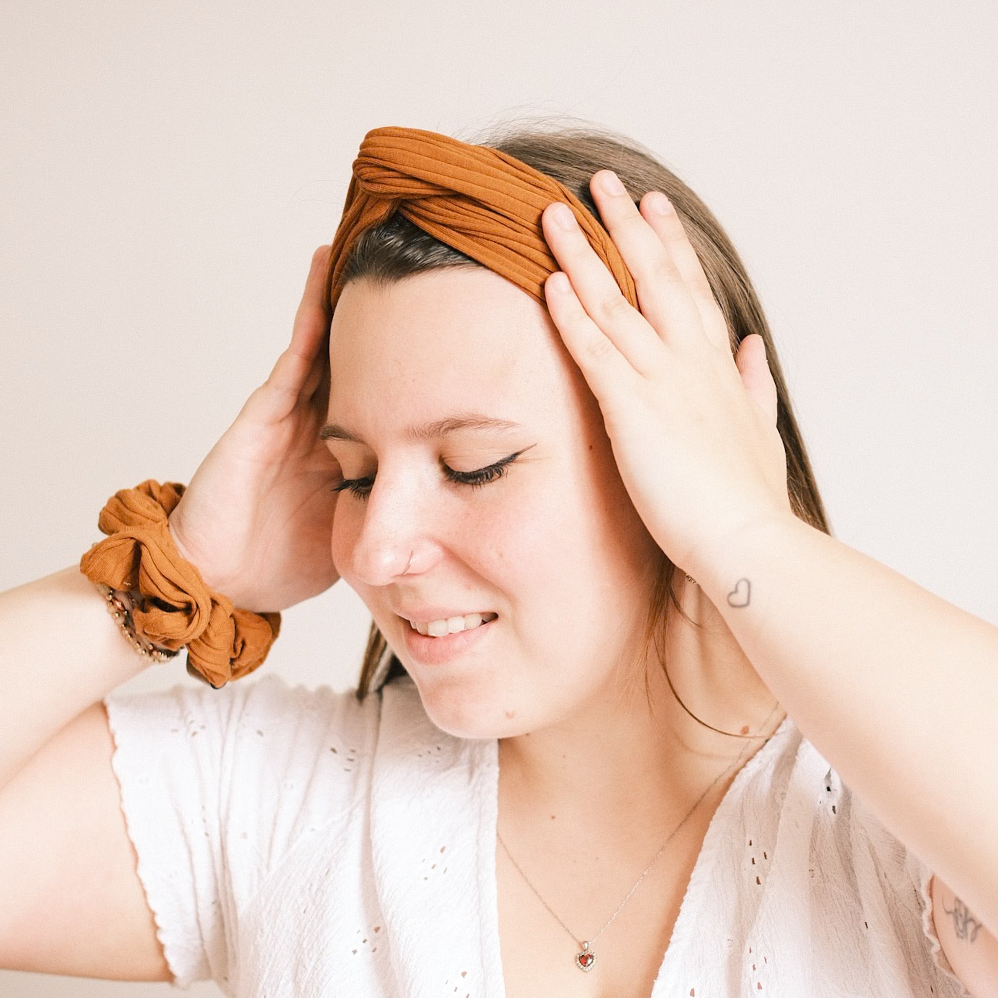 Scrunchie - Sporty Rib Orange