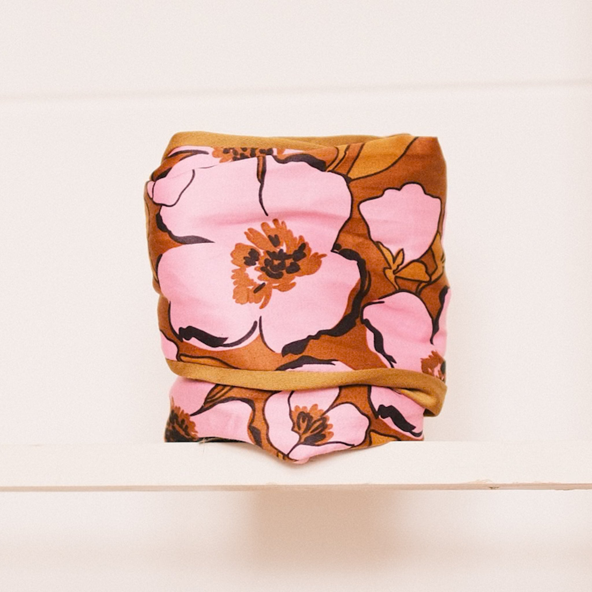 Drahthaarband breit 2 Seiten - Pink Toffee