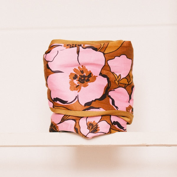 Drahthaarband breit 2 Seiten - Pink Toffee