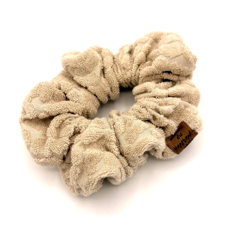 Scrunchie - Frottee Leo Beige