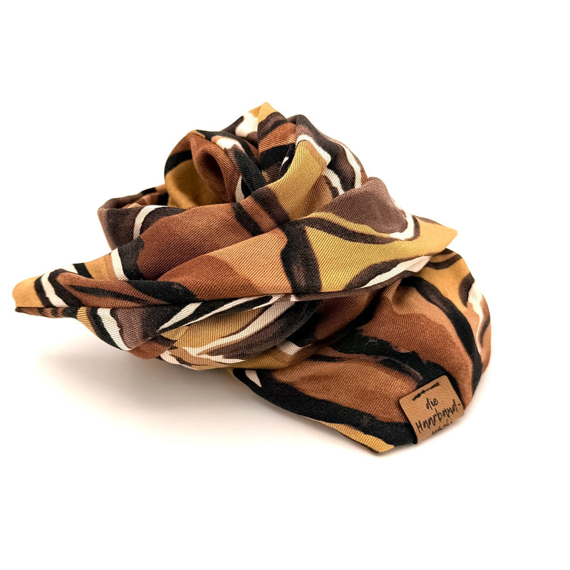 Drahthaarband Breit – Herbstliebe Gold