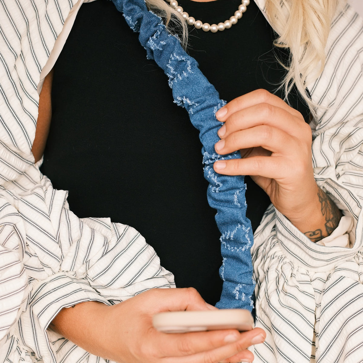 Handykette - Jeans Herzen