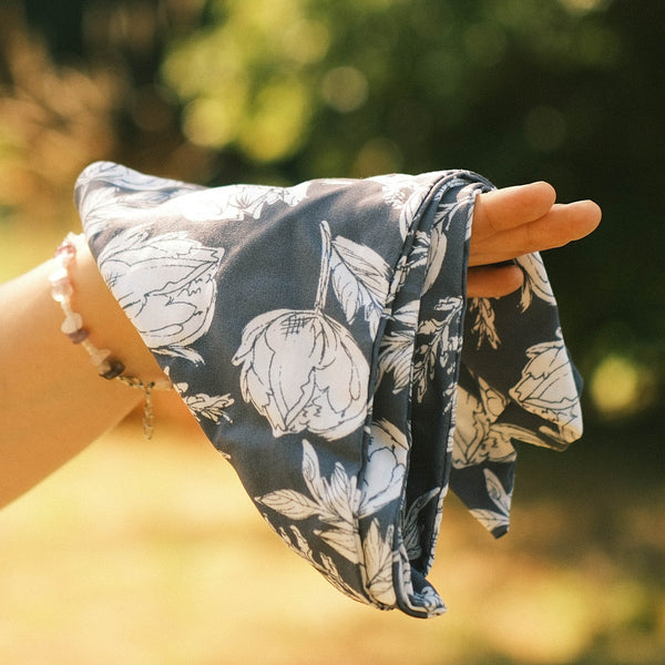 Bandana - Magnolienzeit Graublau