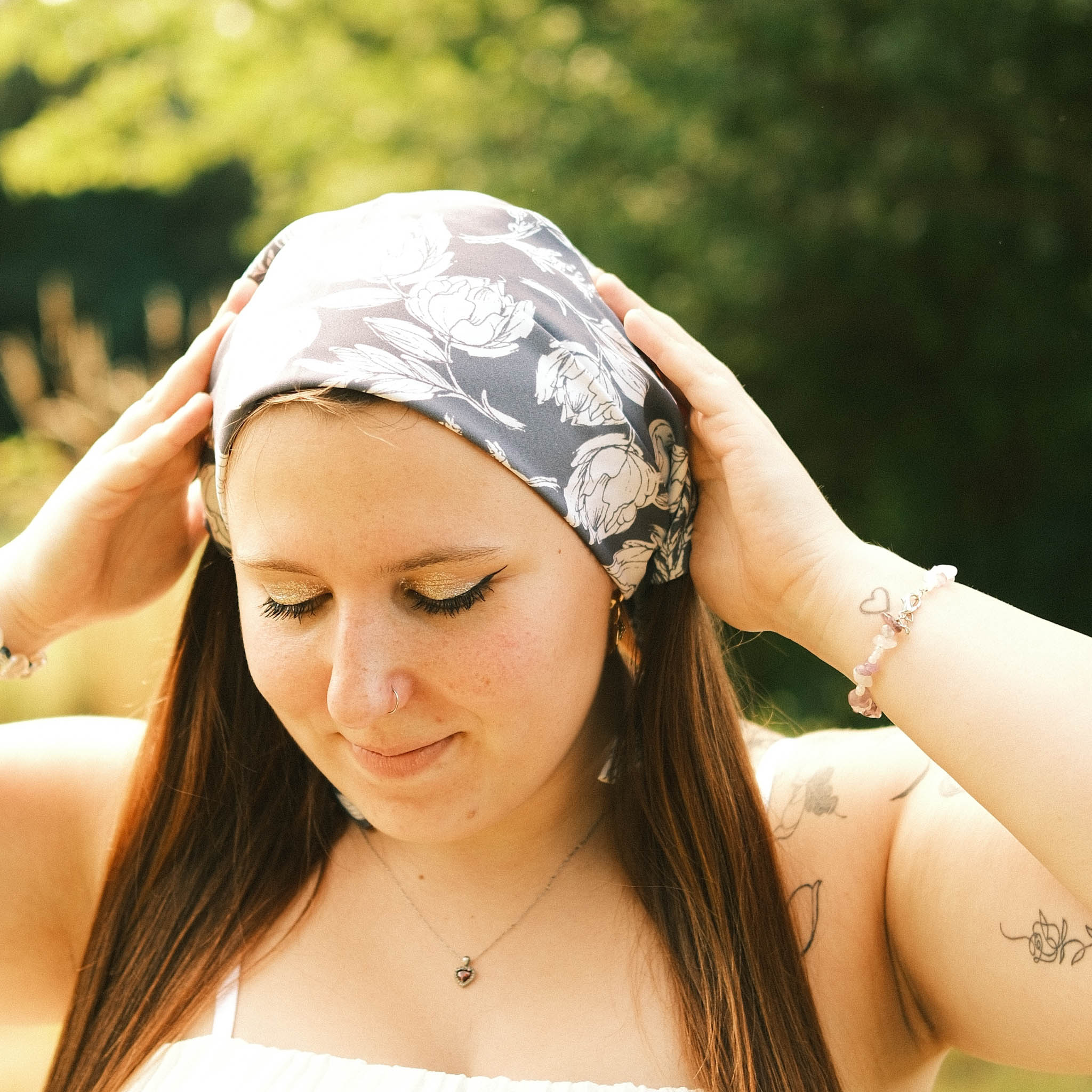 Bandana – Magnolienzeit Graublau