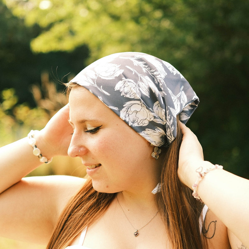 Bandana – Magnolienzeit Graublau