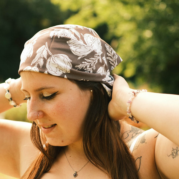 Bandana - Magnolienzeit Mokka