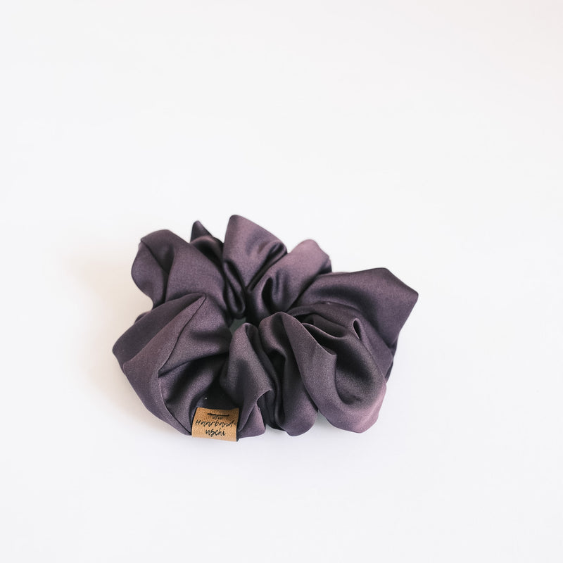 Big Scrunchie - Satin Mitternachtsviolette