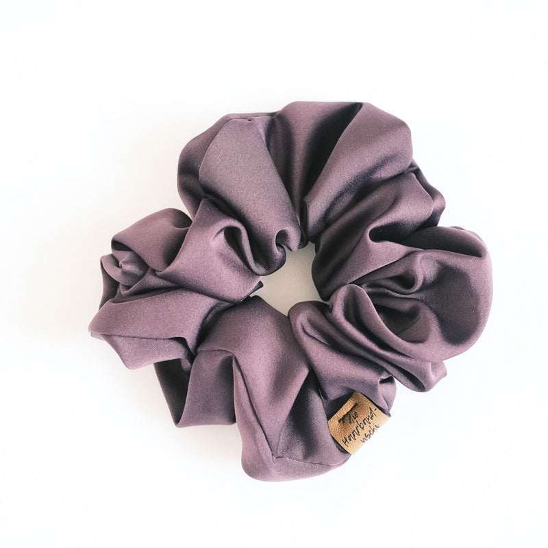 Big Scrunchie - Satin Mitternachtsviolette