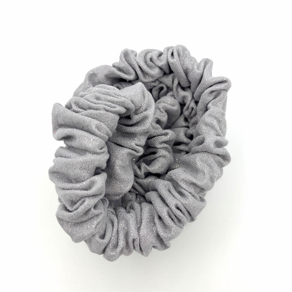 Handykette - Musselin Glitzer Grau