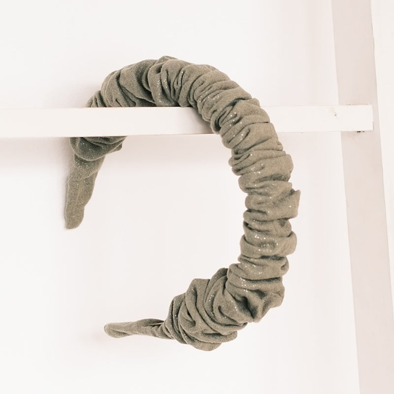 Ronja – Musselin Glitzer Khaki