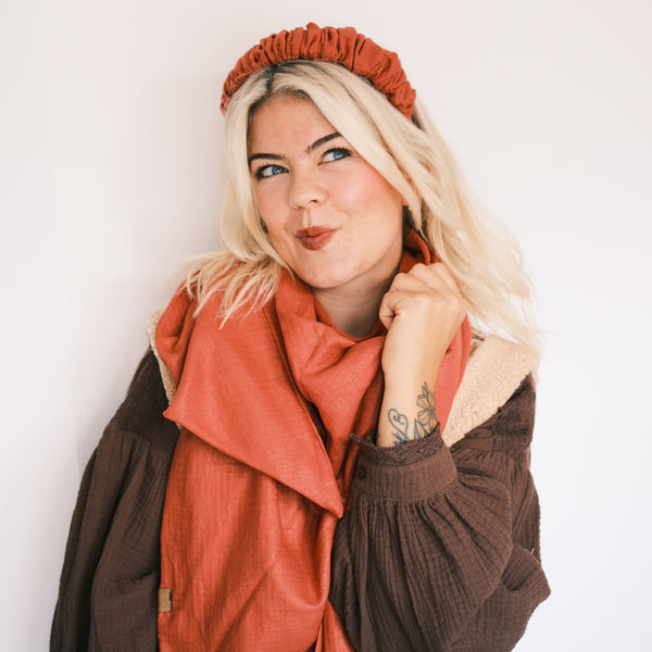 Ronja - Musselin Glitzer Rost