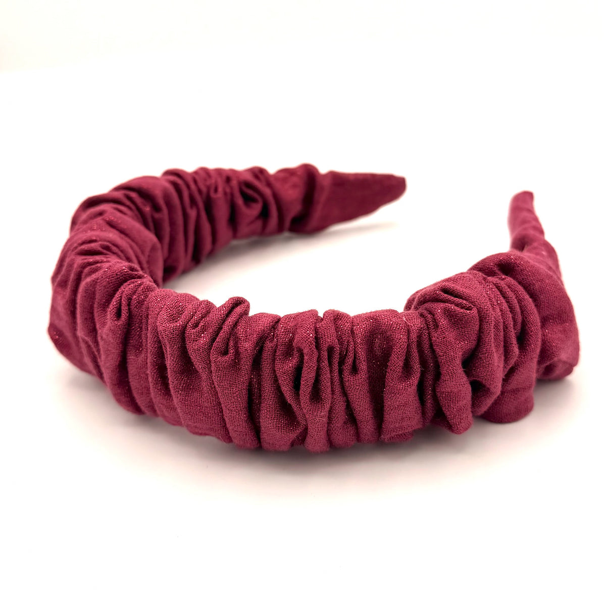 Ronja – Musselin Glitzer Weinrot