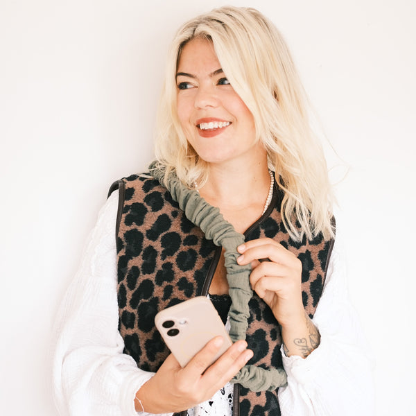 Handykette - Musselin Khaki