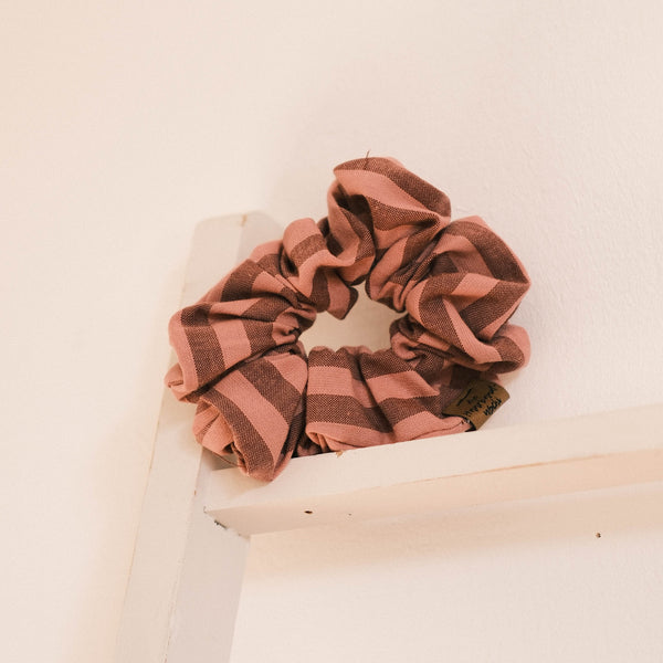 Scrunchie - Rosastreifen