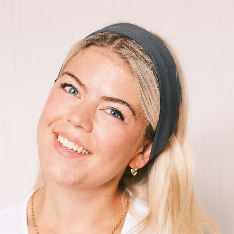 Basic Haarband – Schiefergrau