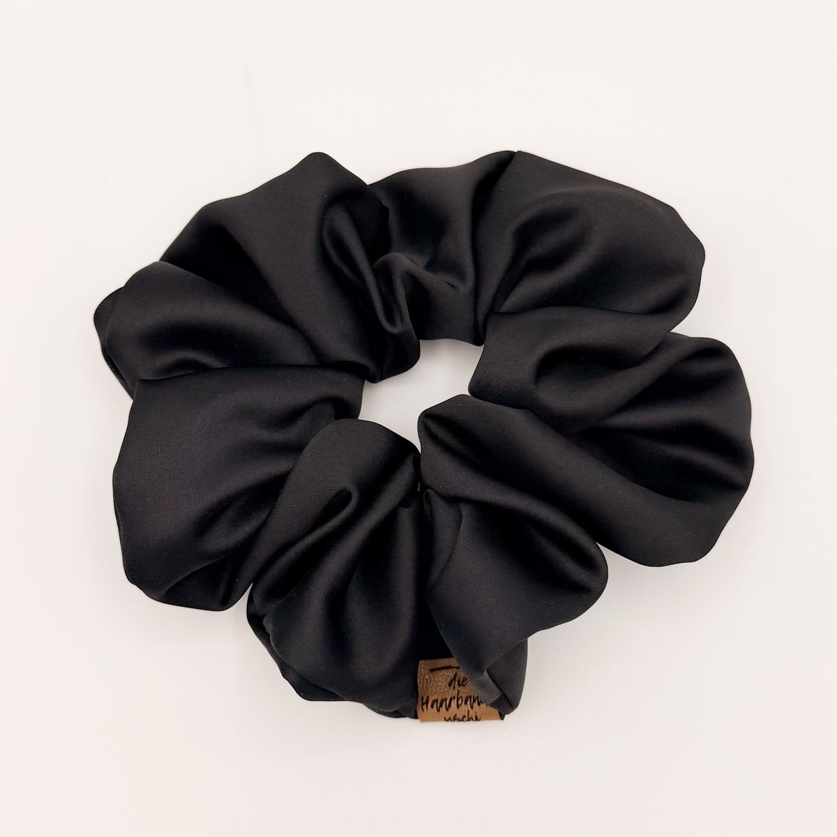Big Scrunchie - Satin Schwarz