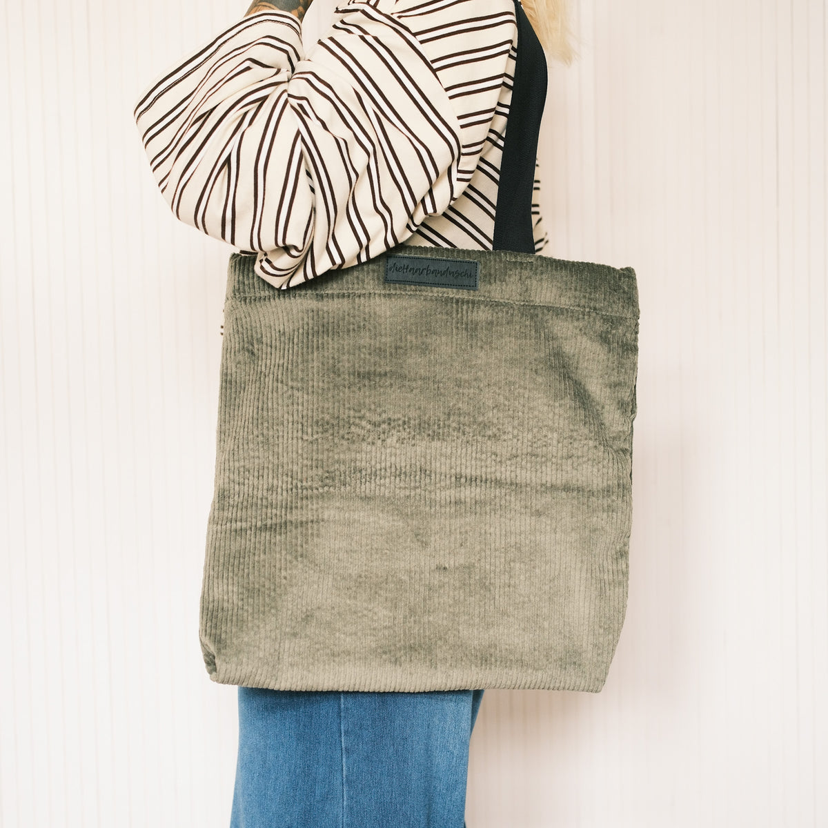 Shopper - Cord Grün