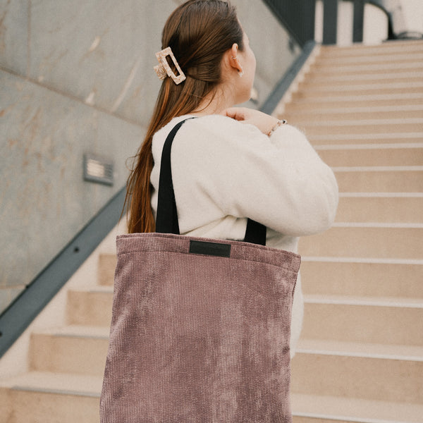 Shopper - Cord Mauve