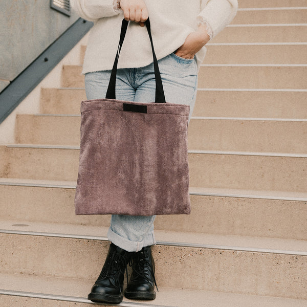 Shopper - Cord Mauve