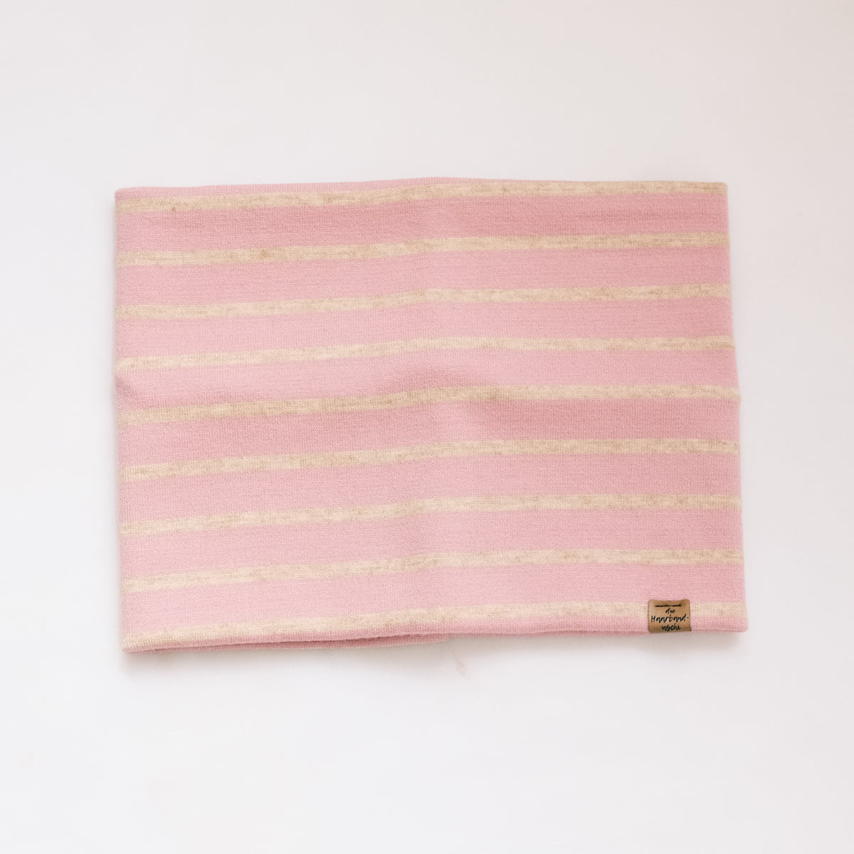 Loop - Strick Streifen Rosa