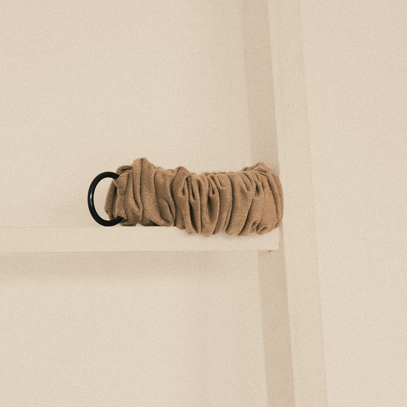 Handyscrunchie – Veganes Wildleder Beige