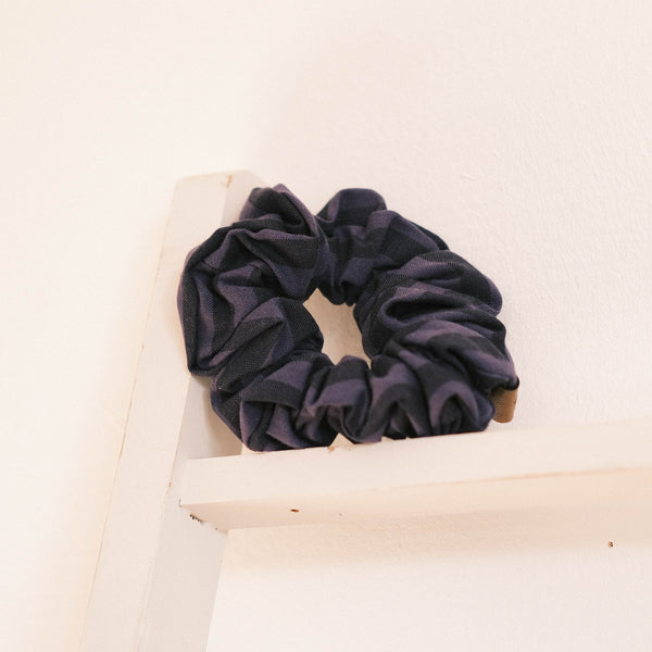 Scrunchie - Veilchenstreifen