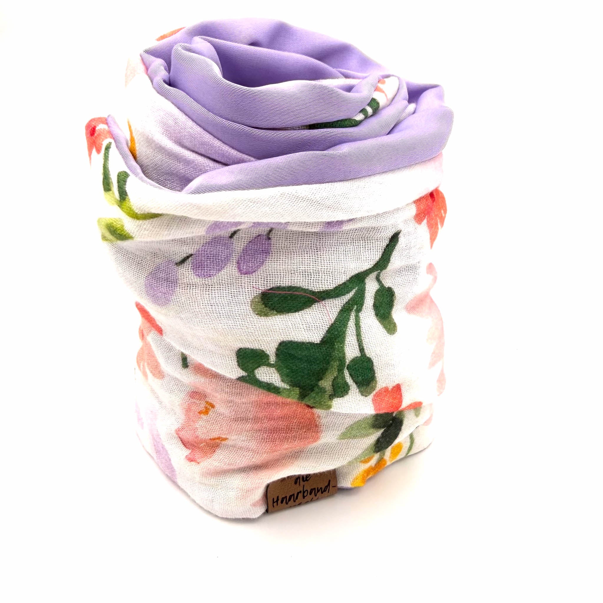 Drahthaarband 2 Seiten Satin Flieder – Wiesenaquarell