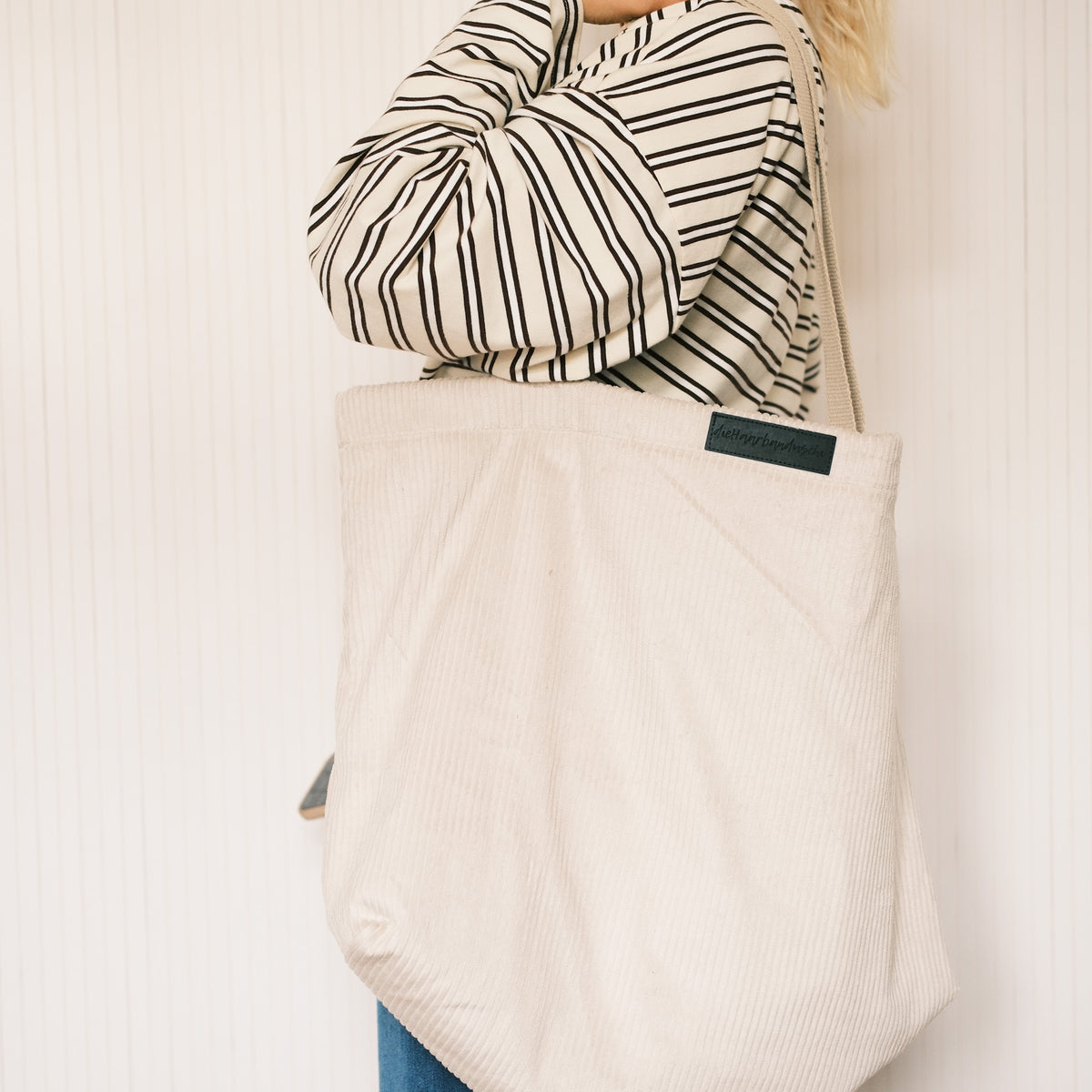 XL Shopper - Cord Beige