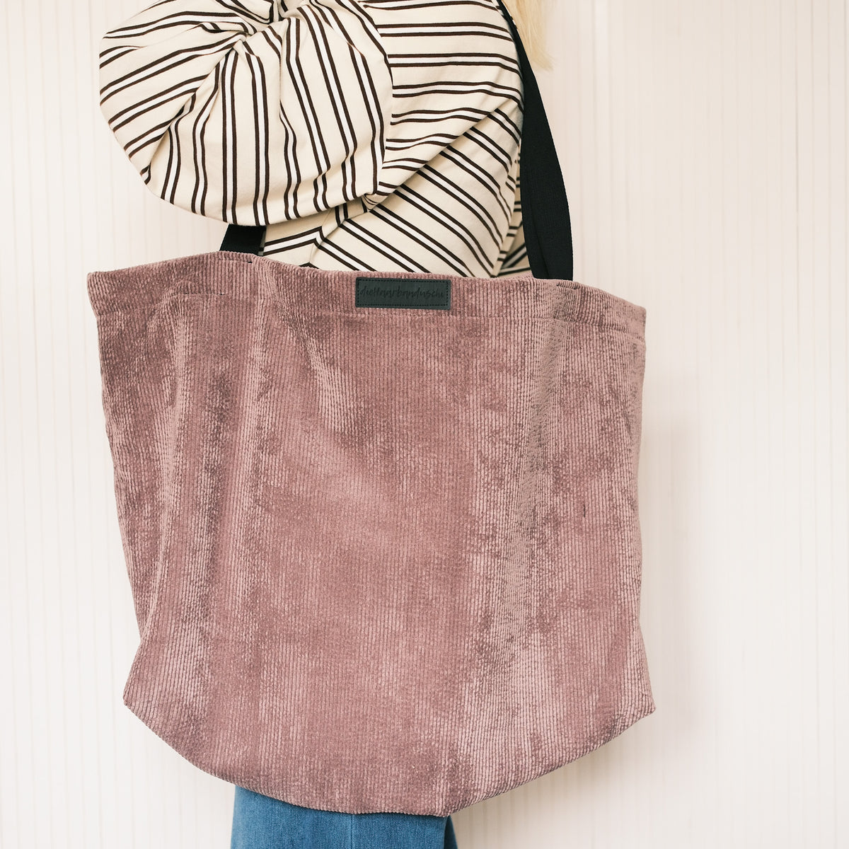 XL Shopper - Cord Mauve