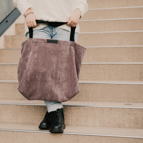 XL Shopper - Cord Mauve