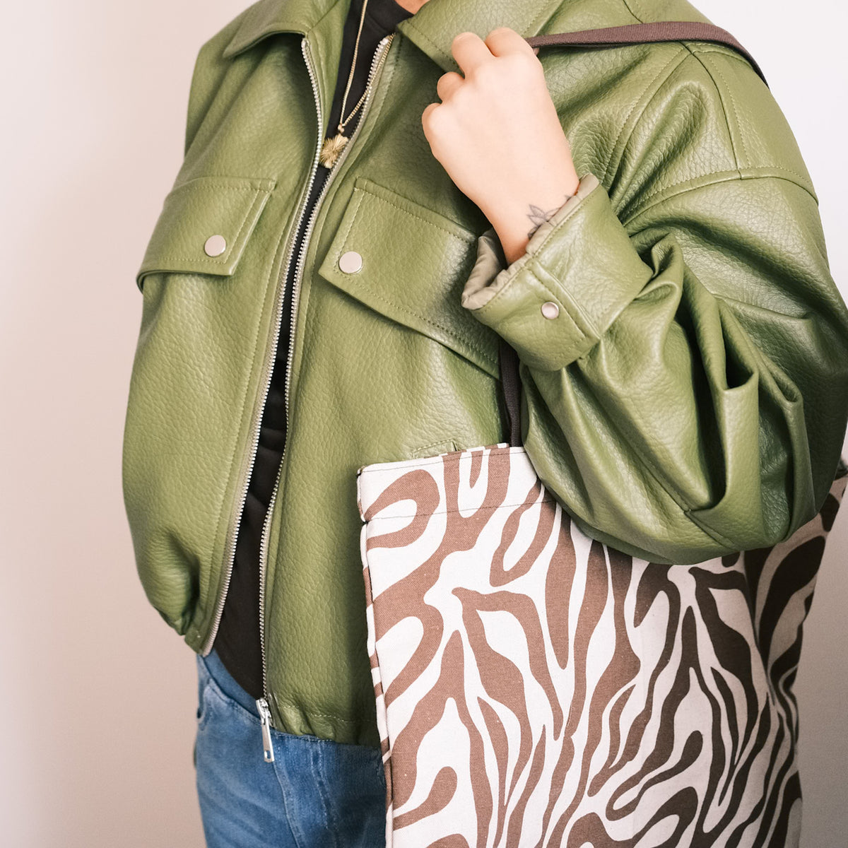 Shopper – Zebra Braun