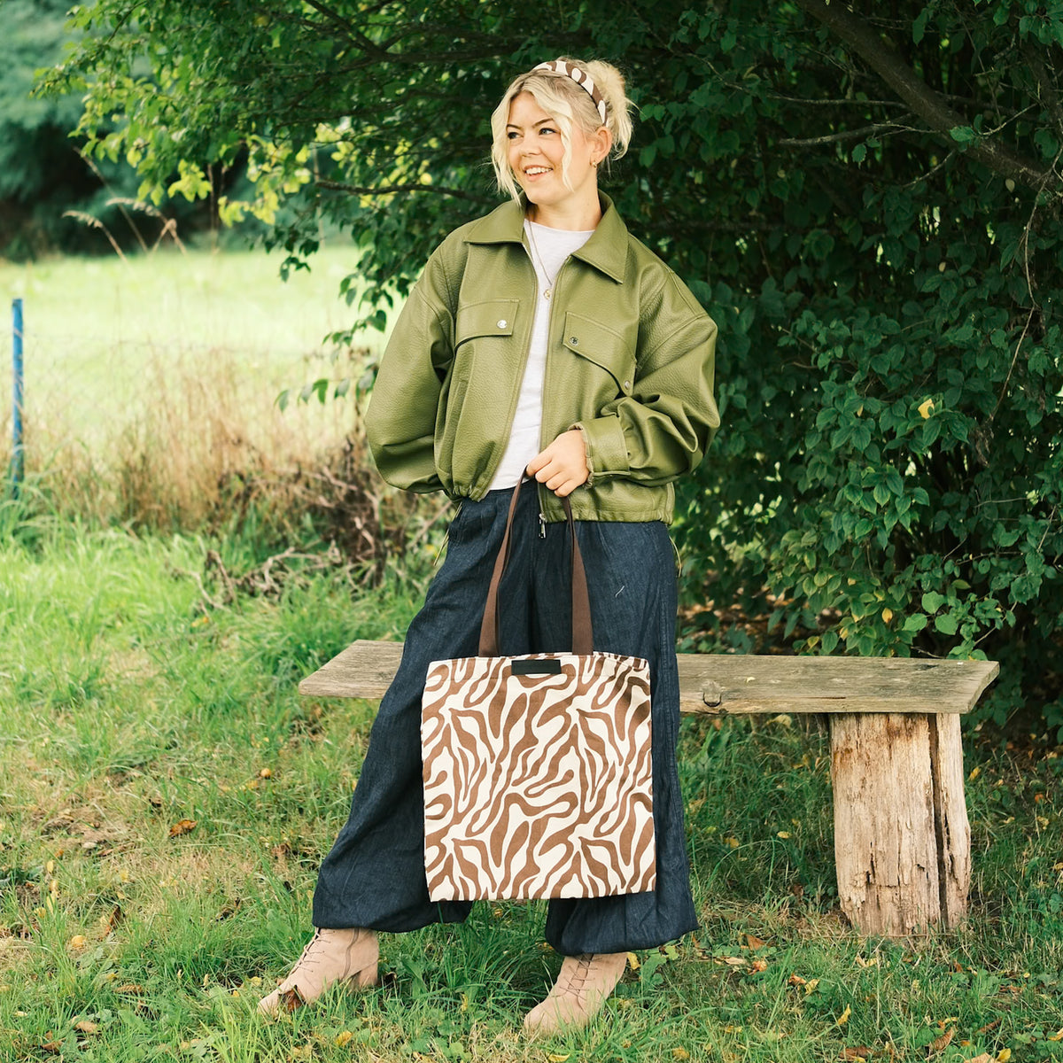 Shopper – Zebra Braun