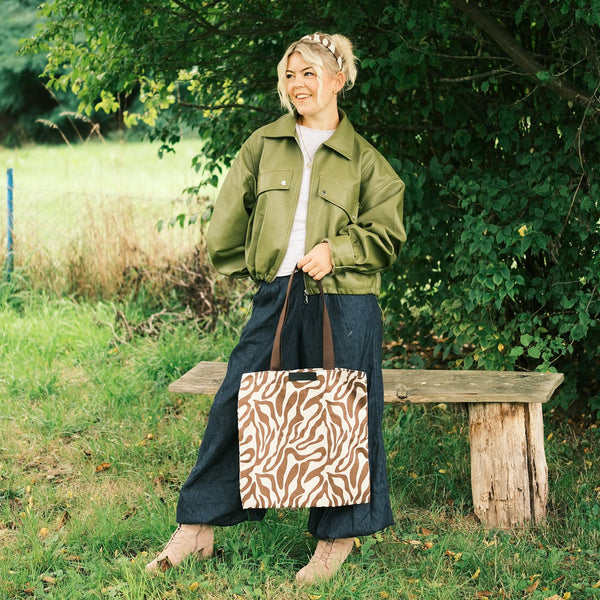 Shopper - Zebra Braun