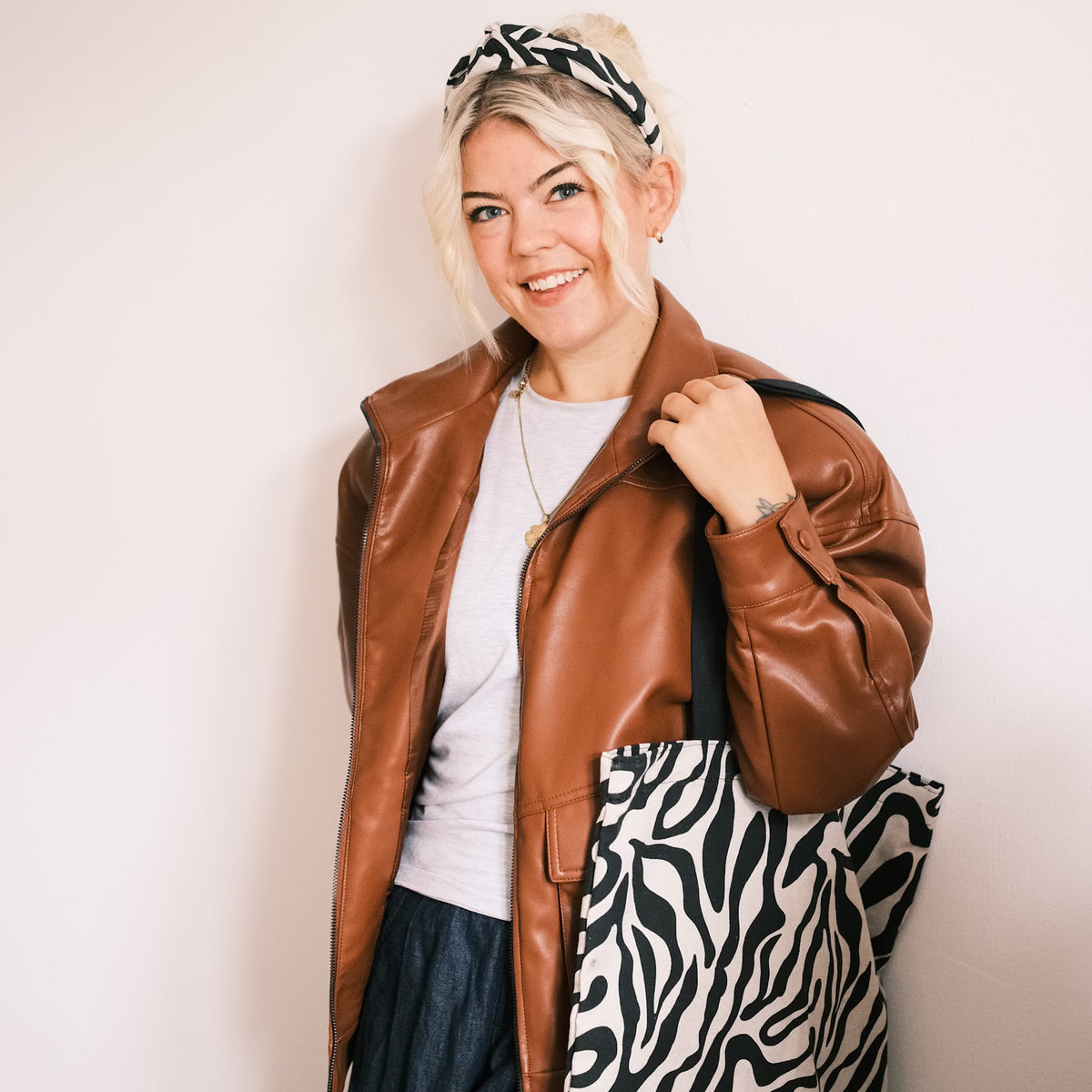 Shopper – Zebra Schwarz